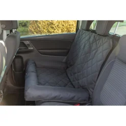 Trixie Autostoel Kussen Dubbel - Hondenautoaccessoire - 95x10x50 cm Zwart
