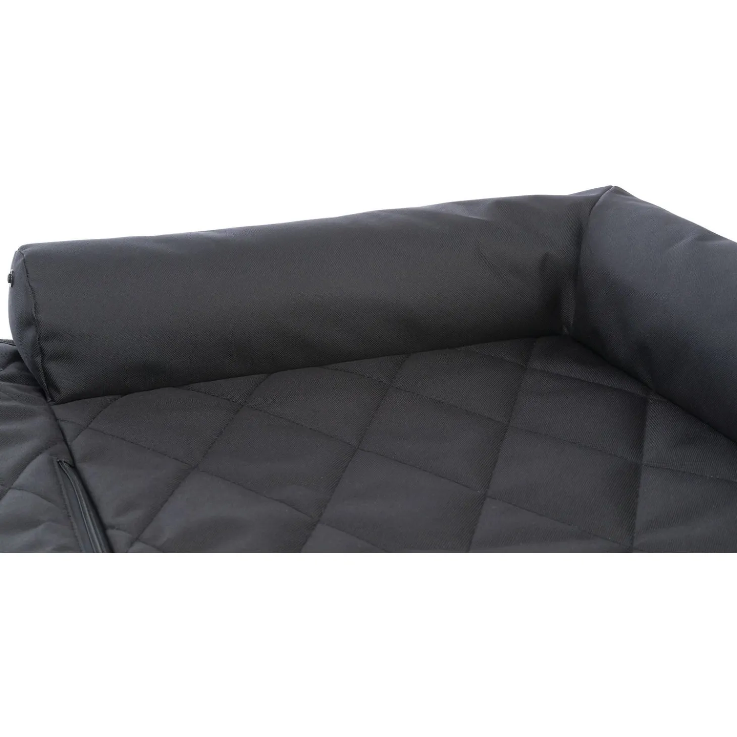 Trixie Autostoel Kussen Dubbel - Hondenautoaccessoire - 95x10x50 cm Zwart