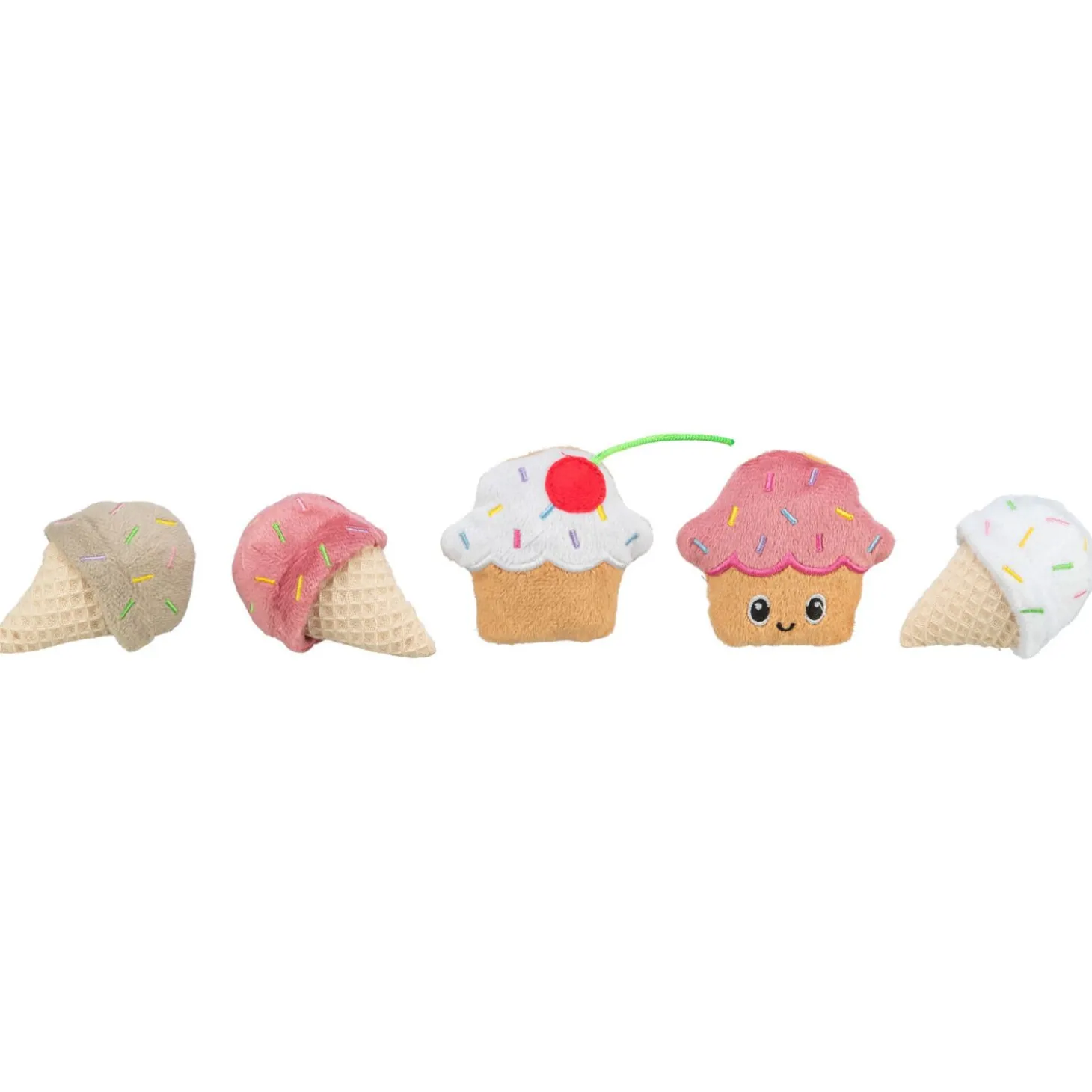 Trixie Catnip Speelgoed Ijs En Cupcake - Kattenspeelgoed - 7 cm