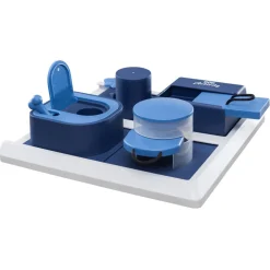 Trixie Dog Activity Poker Box 2 Strategiespel - Hondenspeelgoed - 31x31 cm Dark Navy Wit Lichtblauw Level 3