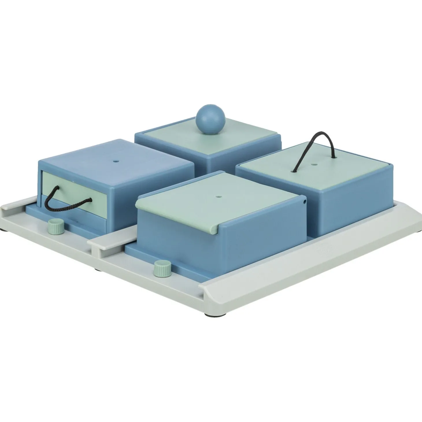 Trixie Dog Activity Poker Box 1 Strategiespel - Hondenspeelgoed - 31x31 cm Dark Navy Wit Level 2