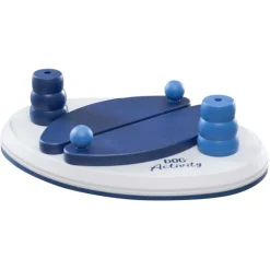 Trixie Dog Activity Push Away Denkspel - Hondenspeelgoed - 25x17 cm Dark Navy Wit Level 2
