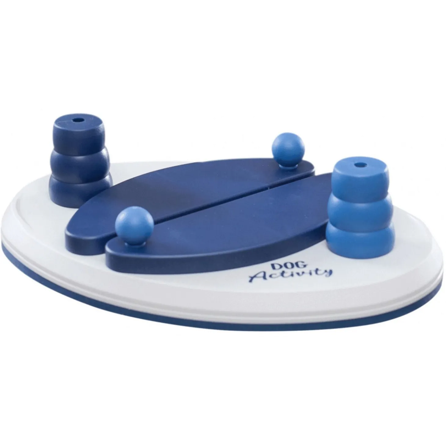 Trixie Dog Activity Push Away Denkspel - Hondenspeelgoed - 25x17 cm Dark Navy Wit Level 2