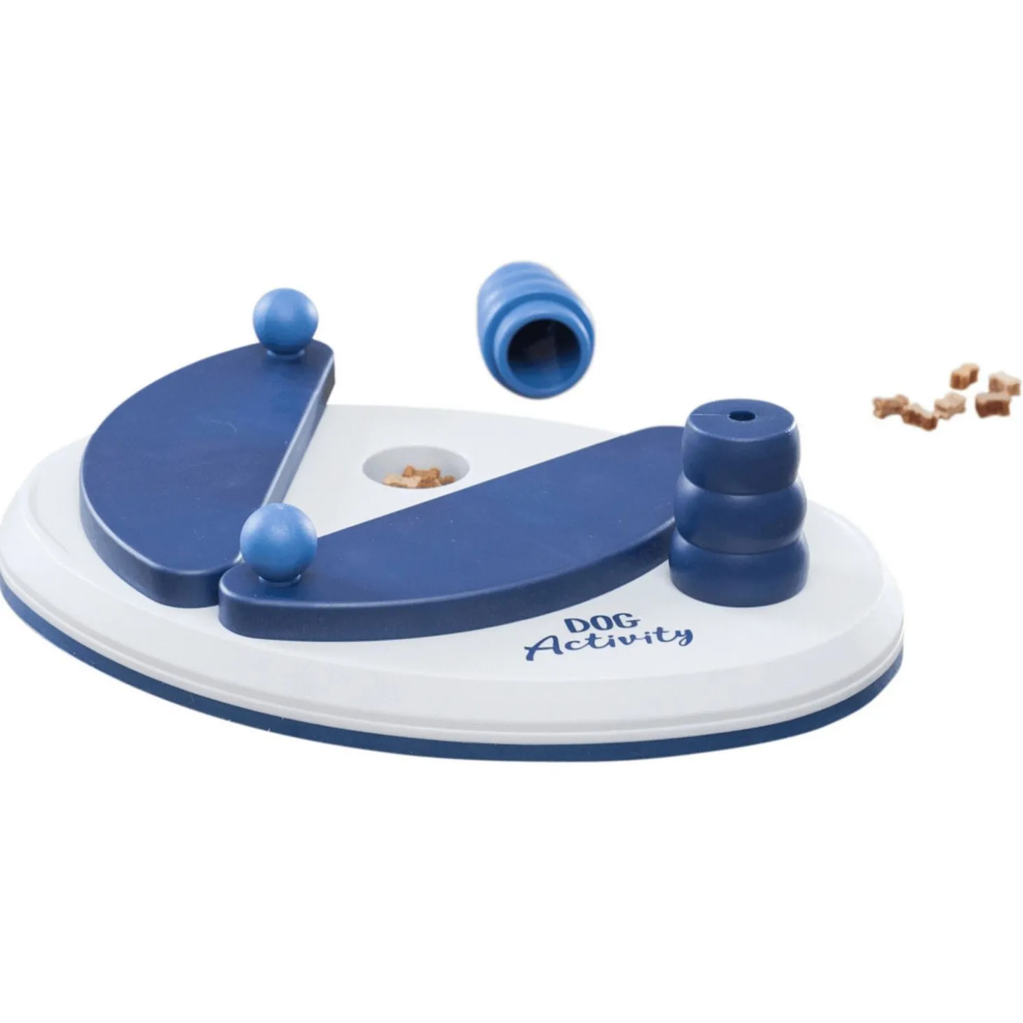 Trixie Dog Activity Push Away Denkspel - Hondenspeelgoed - 25x17 cm Dark Navy Wit Level 2
