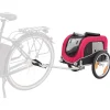 Trixie Fietskar - Hondenfietskar - Zwart Rood 53x60x60/117 Cm Tot 15 Kg Small