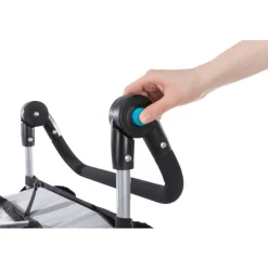 Trixie Fietskar Opvouwbaar - Hondenfietskar - Grijs Zwart 58x93x74/114 Cm Tot 15 Kg Small