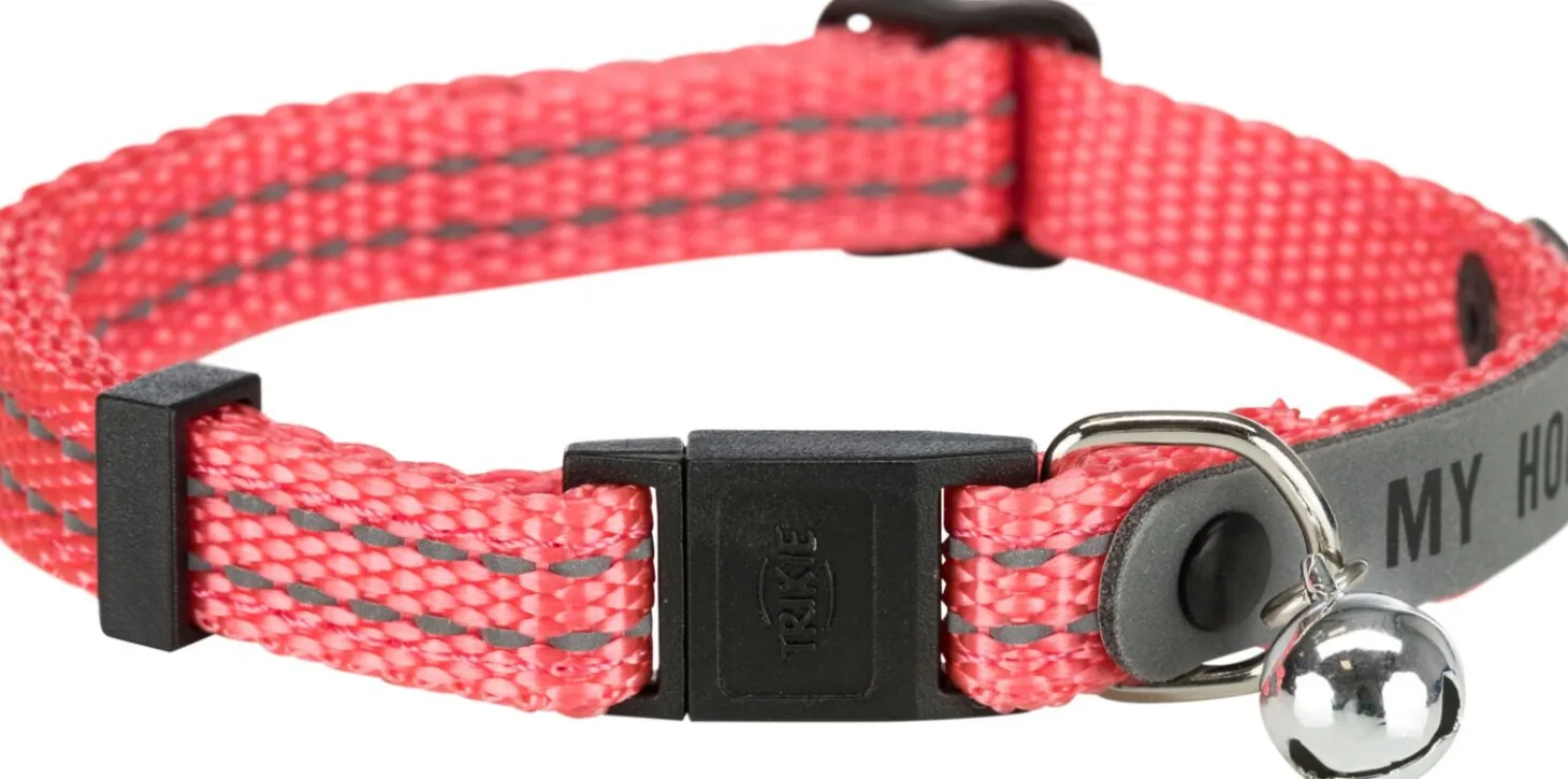 Trixie Halsbandje Met Reflecterende Adreslabel - Kattenhalsband - 21 cm Assorti
