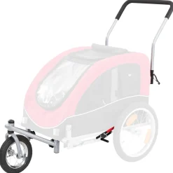 Trixie Joggingkit Voor Fietskar  Rood/Zwart M - Hondenfietskar - M