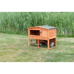 Trixie Natura Konijnenhok Lilly - Dierenverblijf - 124x78x102 cm Bruin
