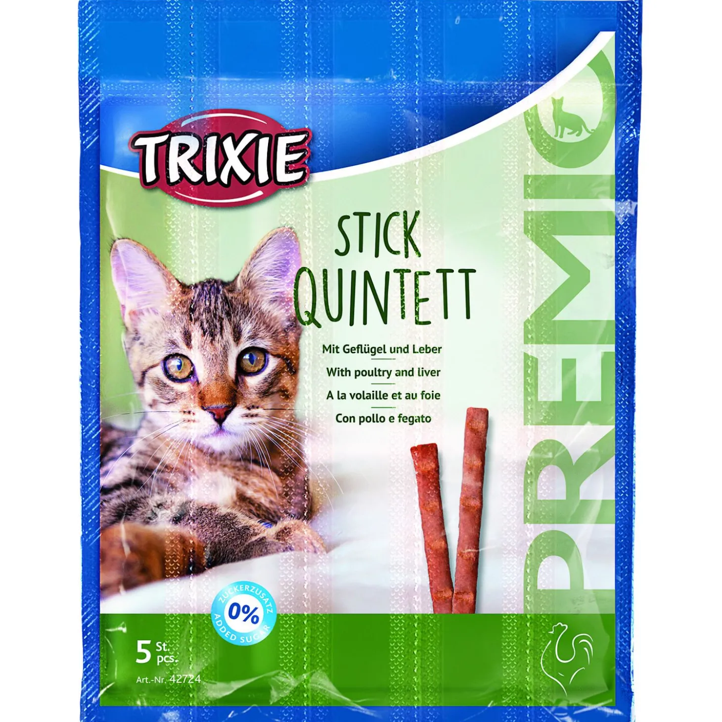 Trixie Premio Stick Quintett - Kattensnack