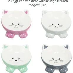 Trixie Voer/Waterbak - Kattenvoerbak - Ø14 cm 150 ml Assorti