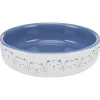 Trixie Voer/Waterbak Hello My Little Cat Keramiek - Kattenvoerbak - Ø15 cm 329 g Lichtblauw Wit