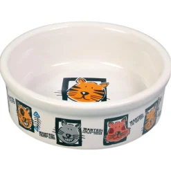 Trixie Voer/Waterbak. Keramiek - Kattenvoerbak - Ø12 cm Assorti