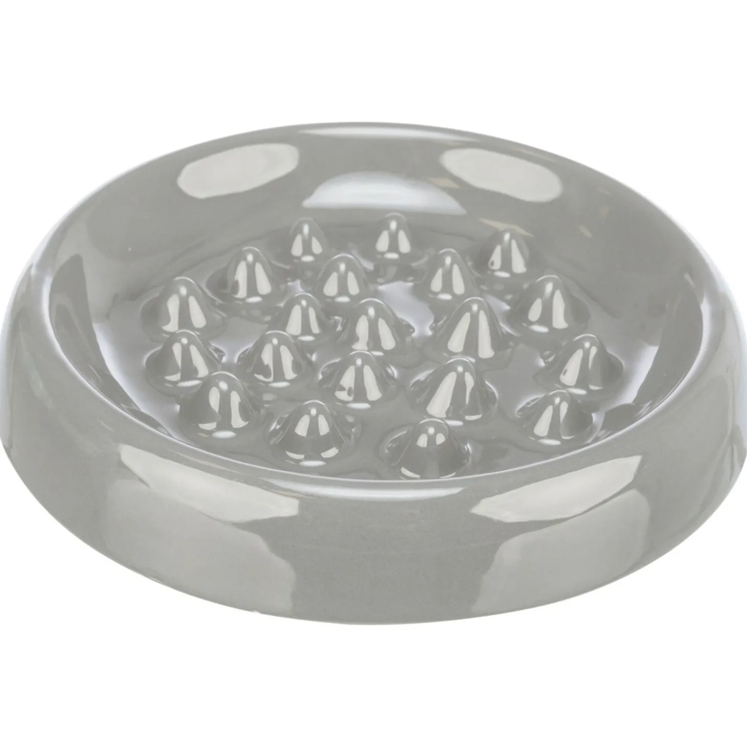 Trixie Voer/Waterbak Slow Feed Keramiek - Kattenvoerbak - Ø18 cm 440 g Assorti