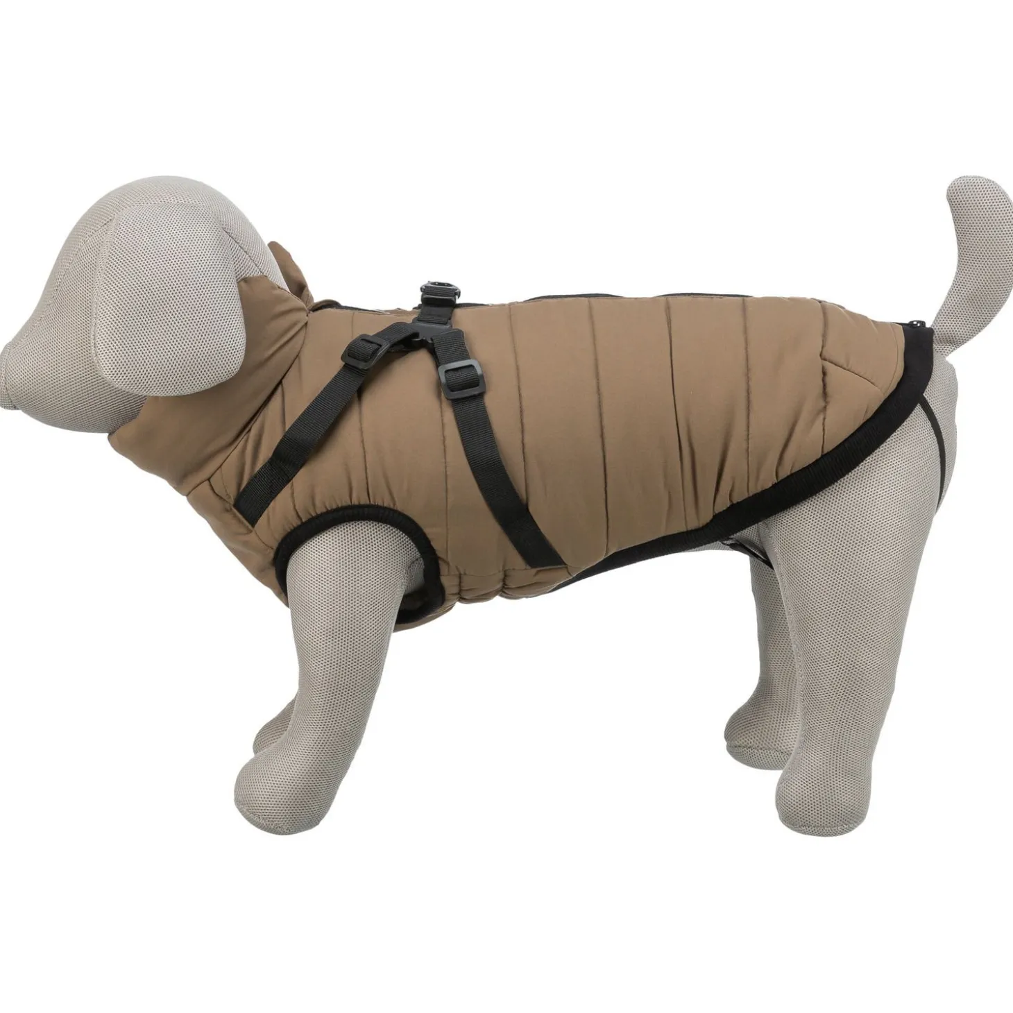 Trixie Winterjas Pirou Met Tuig Zand - Hondenkleding