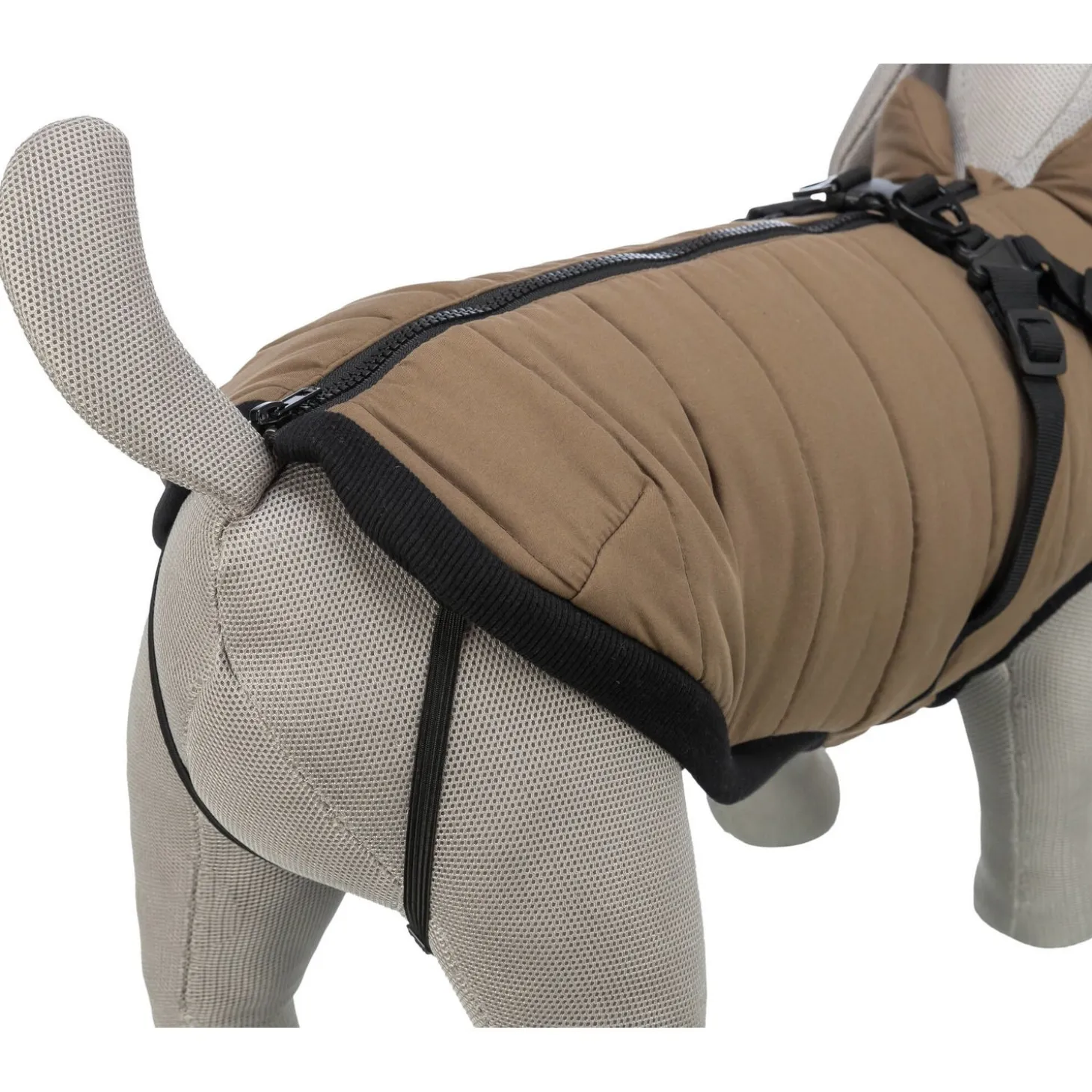 Trixie Winterjas Pirou Met Tuig Zand - Hondenkleding