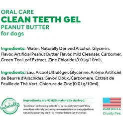 Tropiclean Fresh Breath Oral Care Gel - Gebitsverzorging - Pindakaas 59 ml 15 g