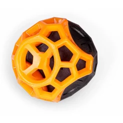Vadigran Tpr Orange Fun Bal - Hondenspeelgoed - Sinaasappel Ø8.5 cm Oranje Zwart