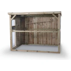 Voldux Volière R4 Deurtje Links Bouwpakket - Vogelverblijven - 250x150x190 cm Naturel