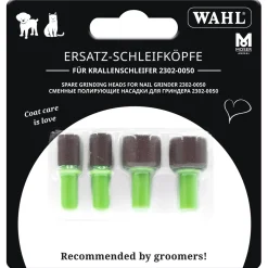 Wahl Vervangingskopjes Voor Nagelvijl - Hondennagelschaar - Groen Grijs 4 stuks