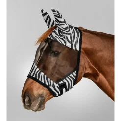 Waldhausen Vliegenmasker Zebra - Anti insect - Zwart Wit Print Full