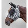 Waldhausen Vliegenmasker Puck Zebra - Anti insect - Zwart Wit Print Cob