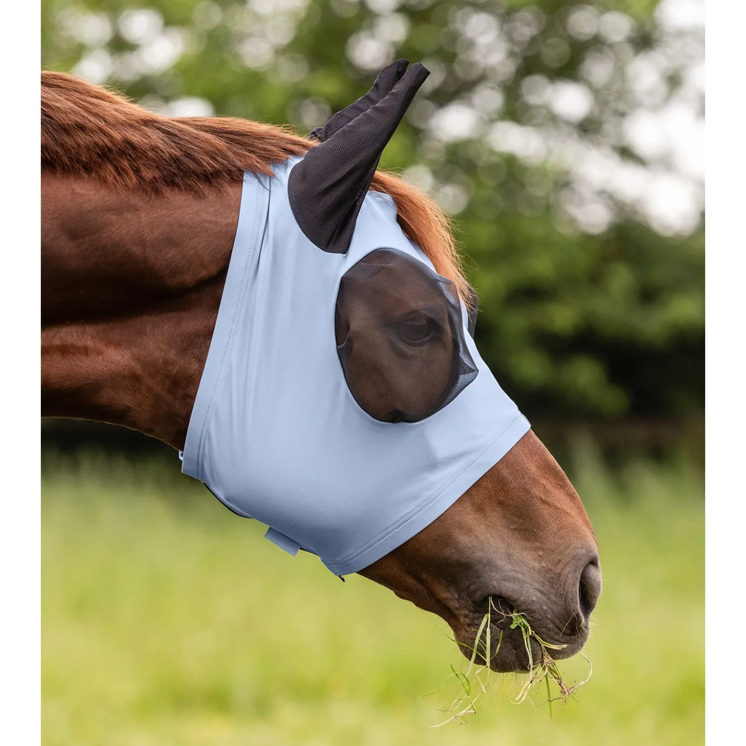 Waldhausen Vliegenmasker Puck - Anti insect - Lichtblauw Pony