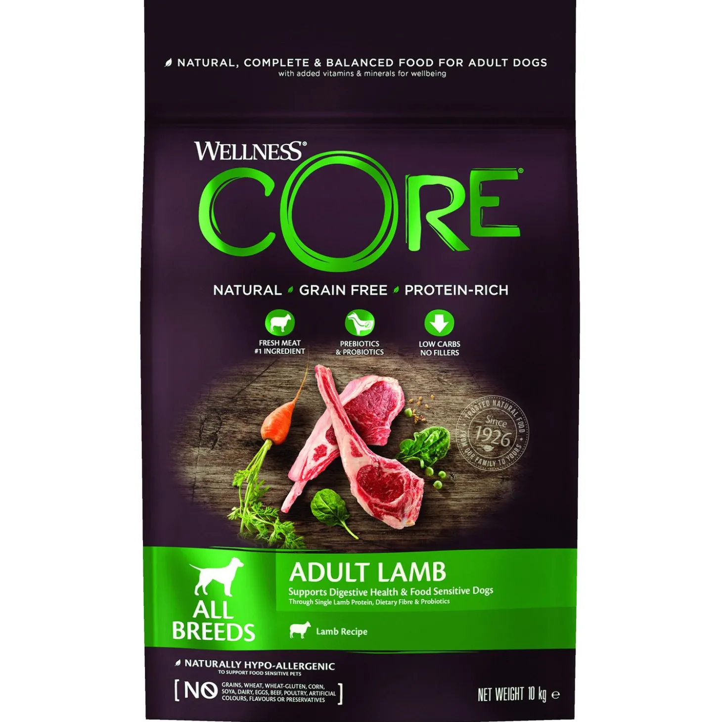 Wellness Core Grain Free Dog Adult Lam - Hondenvoer