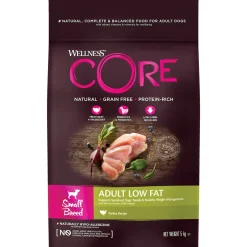 Wellness Core Grain Free Dog Small Breed Adult Low Fat - Hondenvoer - Kalkoen 5 kg