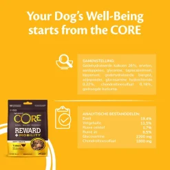 Wellness Core Reward+ Treats Turkey Mobility - Hondensnacks - Kalkoen 170 g Voor Volwassen Honden Van Alle Rassen