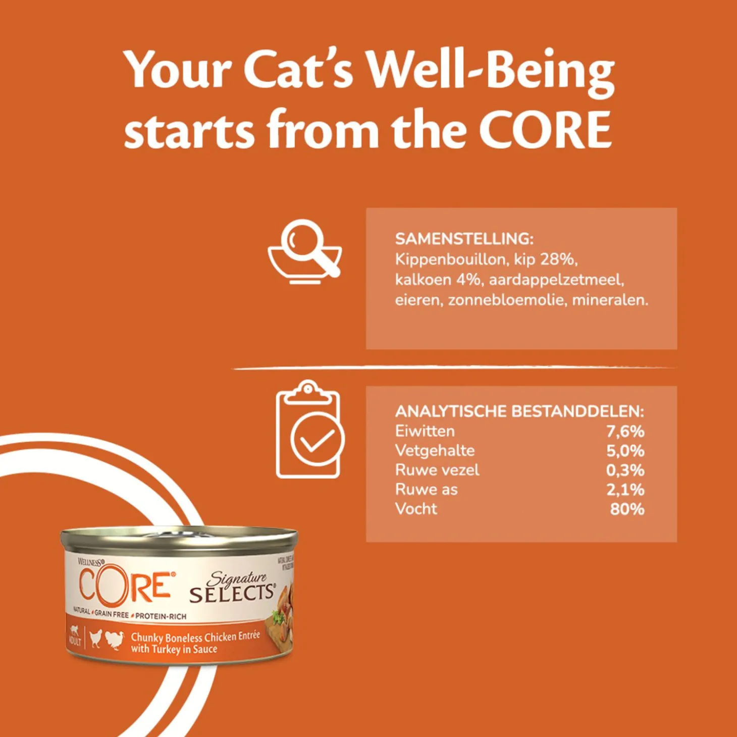 Wellness Core Signature Selects Chunky 79 g - Kattenvoer