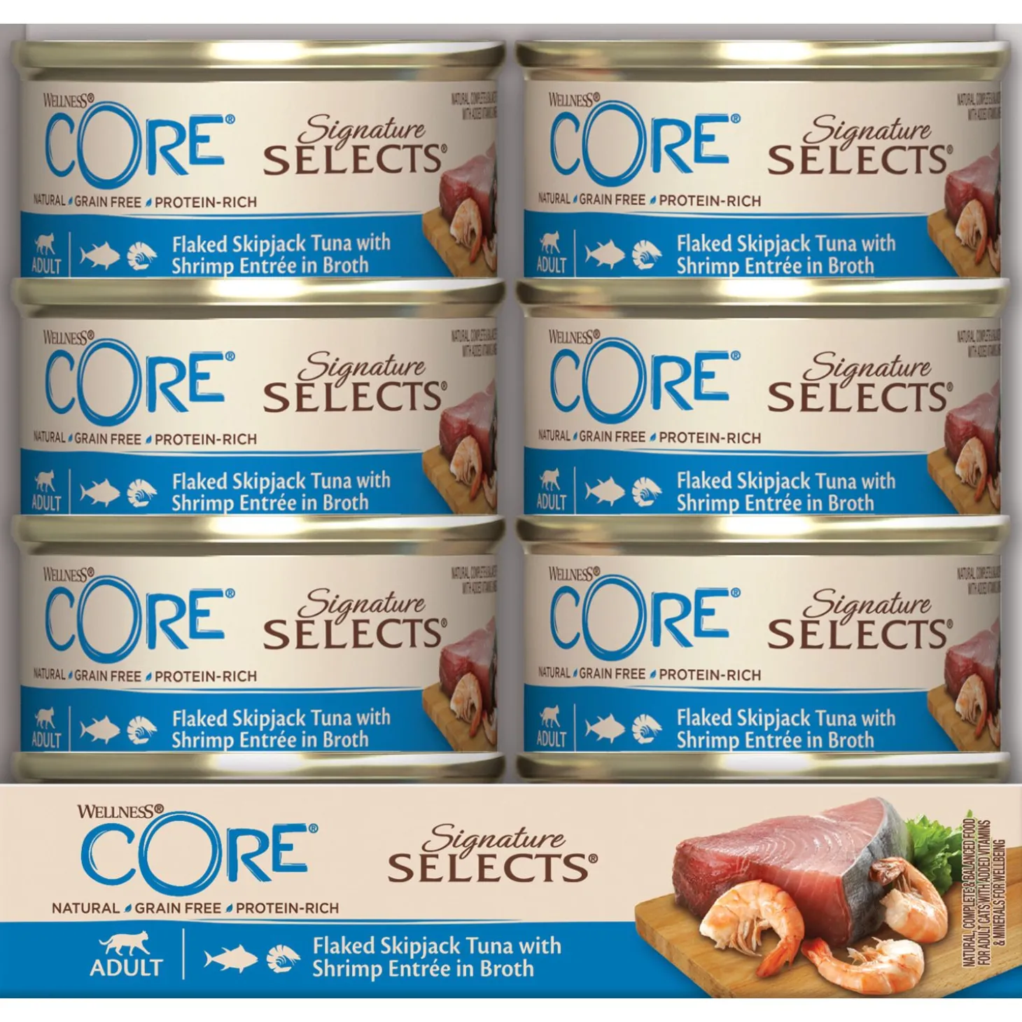 Wellness Core Signature Selects Flaked 79 g - Kattenvoer