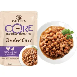 Wellness Core Tender Cuts Turkey Selection - Kattenvoer - Kalkoen 6x85 g
