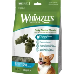 Whimzees Stazak Krokodil - Hondensnacks - 24 stuks S