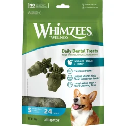 Whimzees Stazak Krokodil - Hondensnacks - 24 stuks S