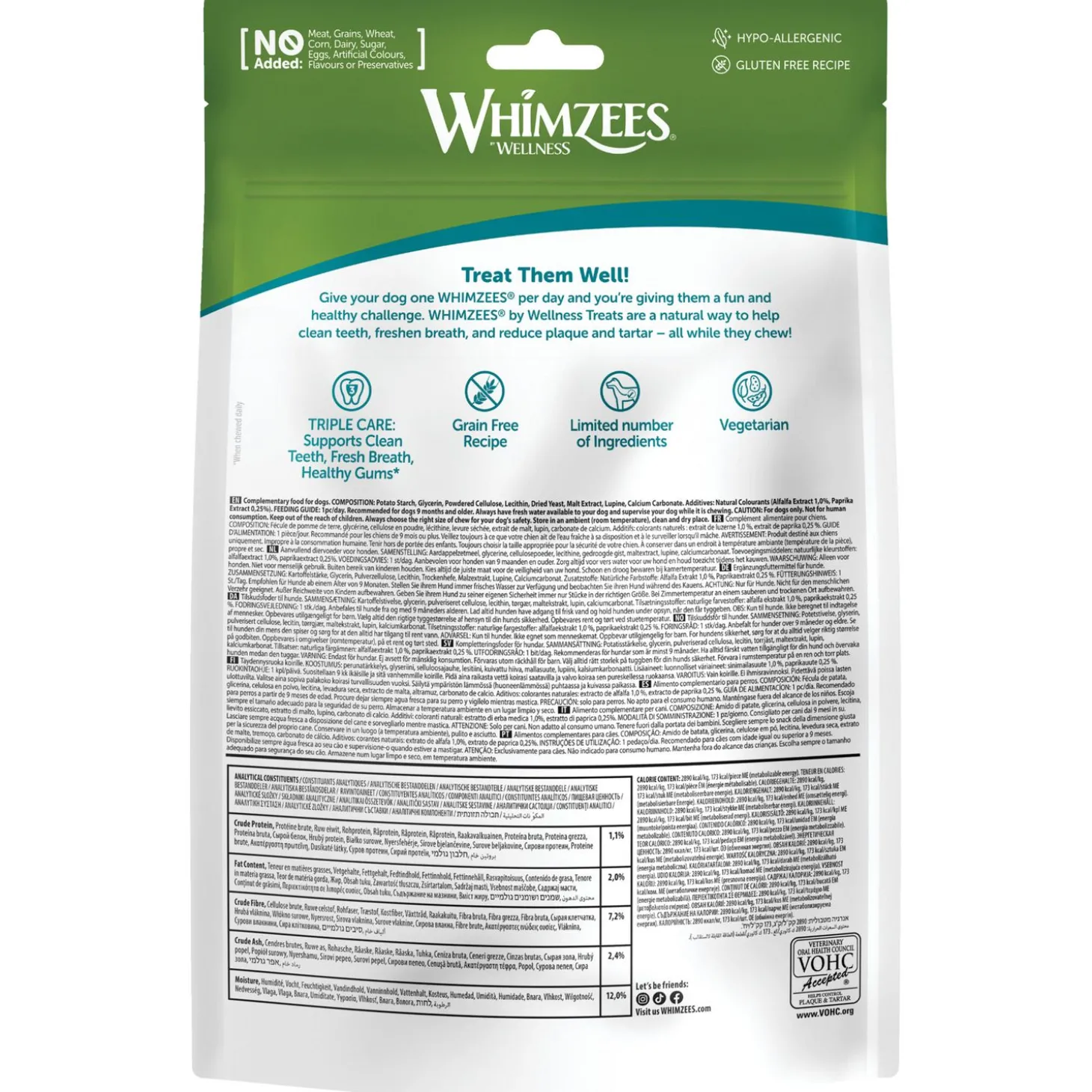Whimzees Tandenborstel Stazak - Hondensnacks - Denta 14.5 cm 6 stuks Large