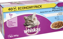 Whiskas Multipack Maaltijdzakjes Adult Vis In Gelei - Kattenvoer - 40x100 g