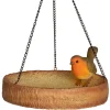 Wildbird Roodborst Op Hangende Voederschaal - Voersilo - Ø20x9 cm
