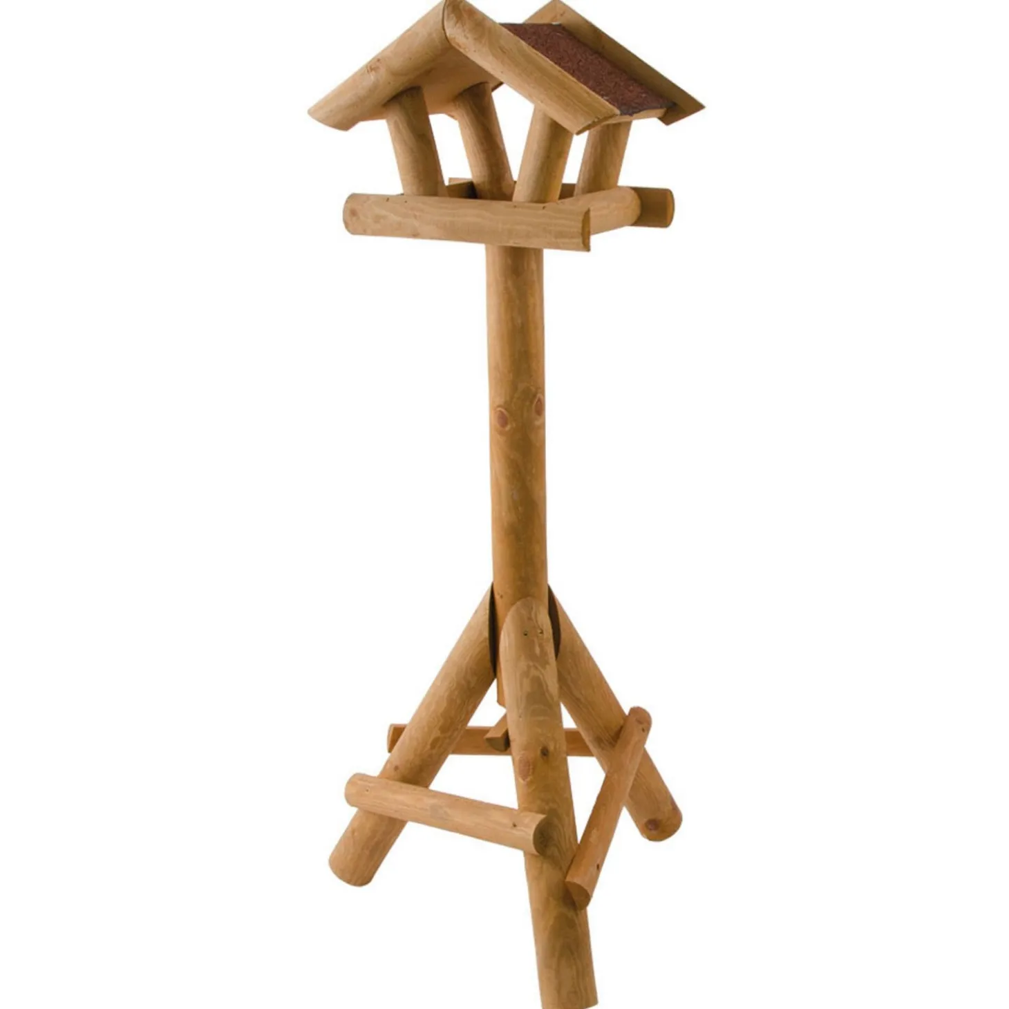 Wildbird Voederhuisje Gazebo Op Paal - Voederhuis - 27x27x114 cm Rood