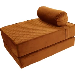 Wooff Boxspring Met Hoofdkussen - Hondenmatras - 75x55x28 cm Koper Medium