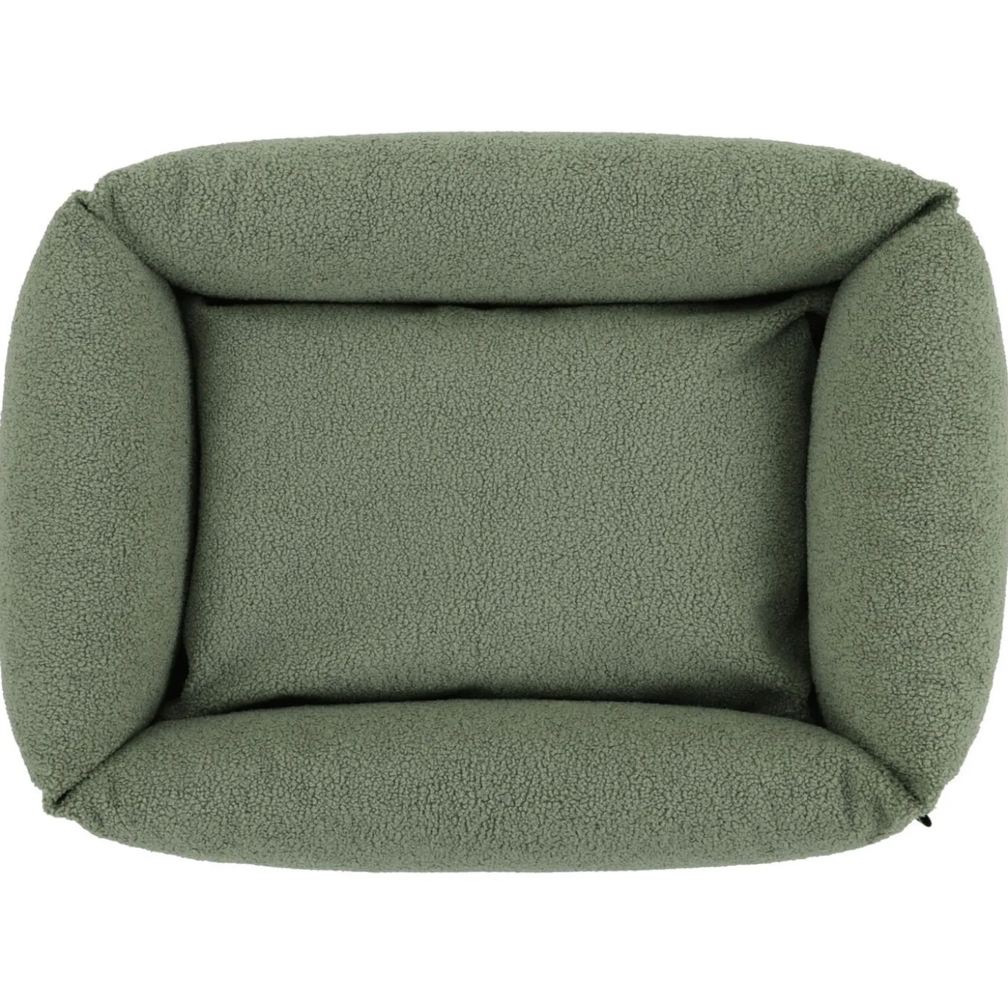 Wooff Cocoon Teddy Olijfgroen - Hondenmand