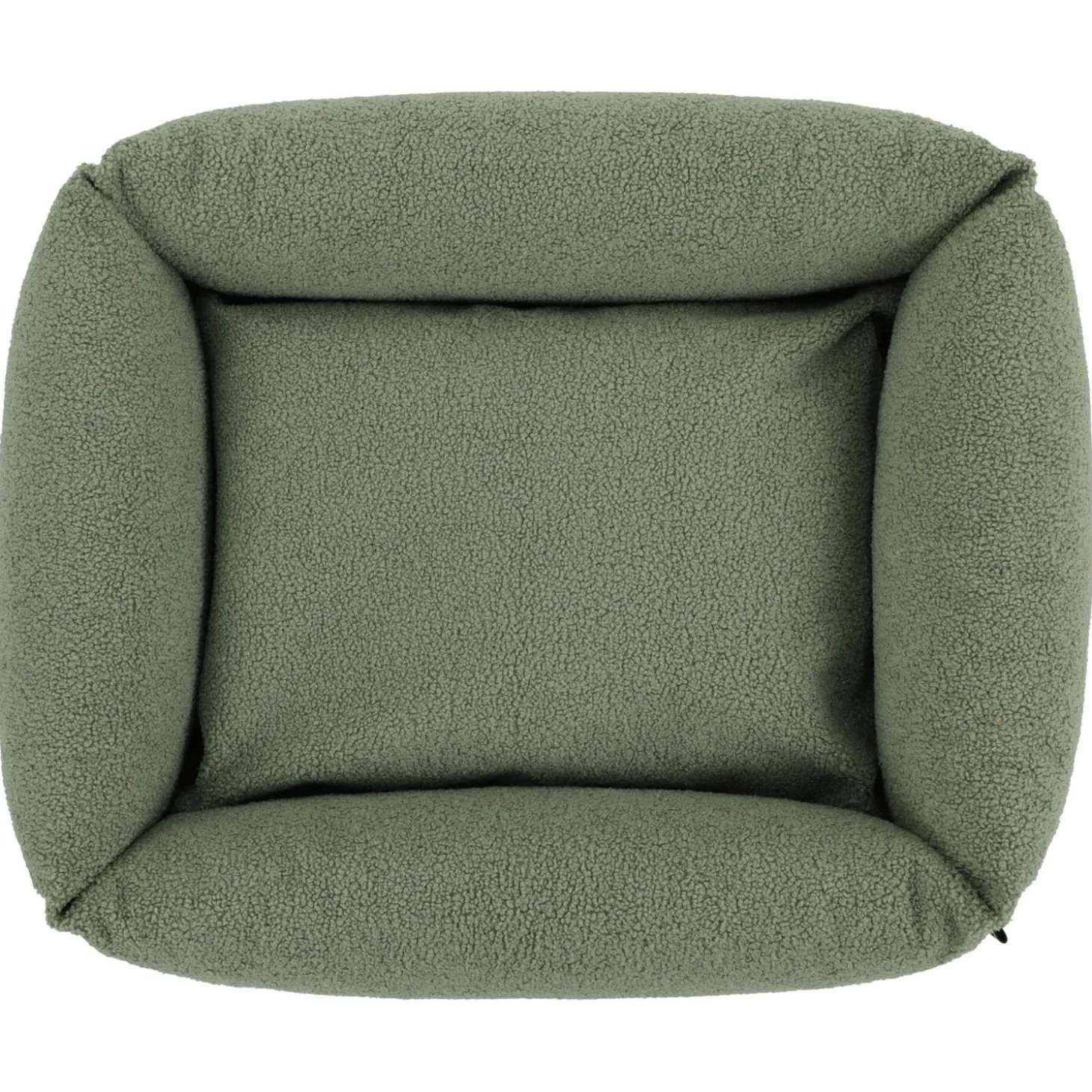 Wooff Cocoon Teddy Olijfgroen - Hondenmand