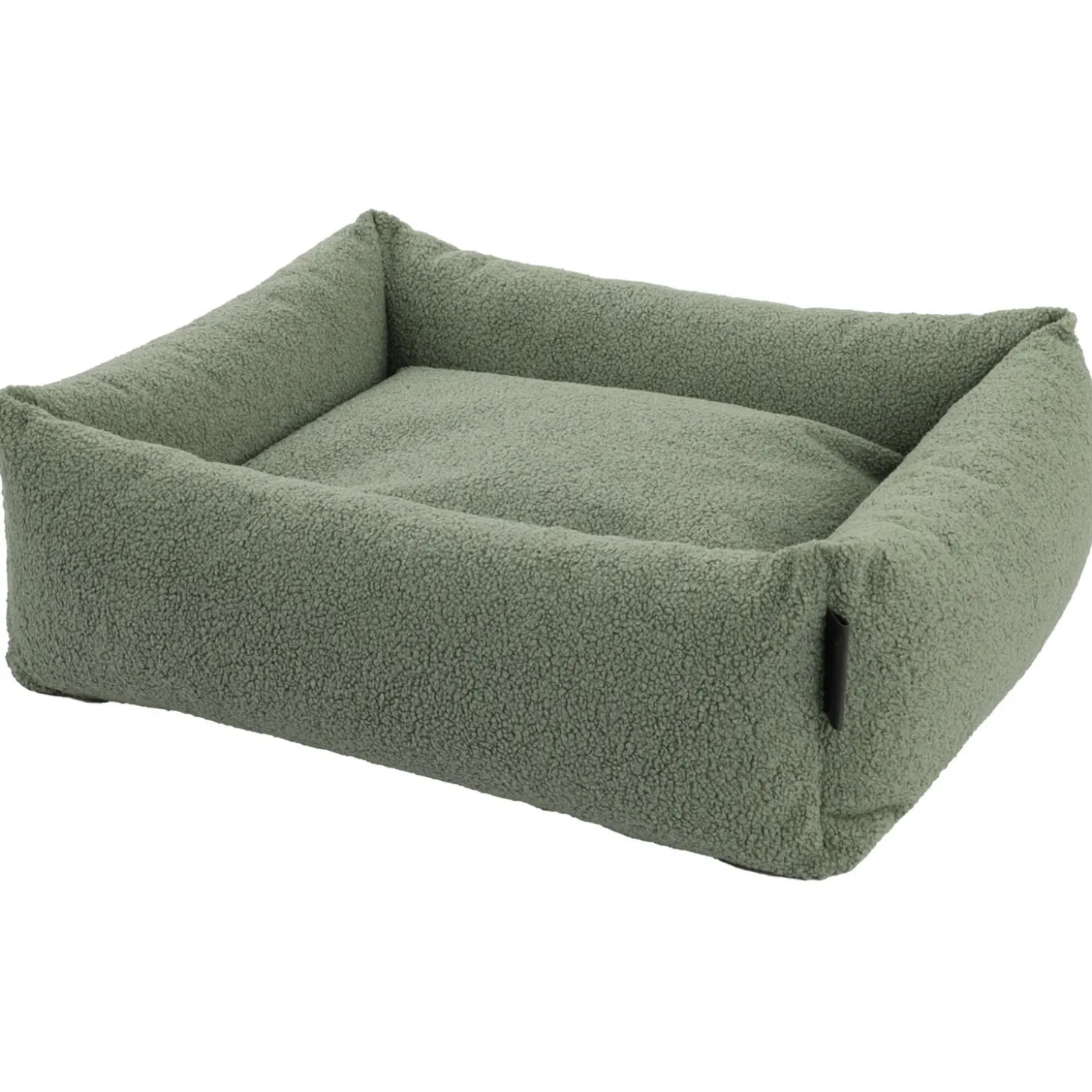 Wooff Cocoon Teddy Olijfgroen - Hondenmand
