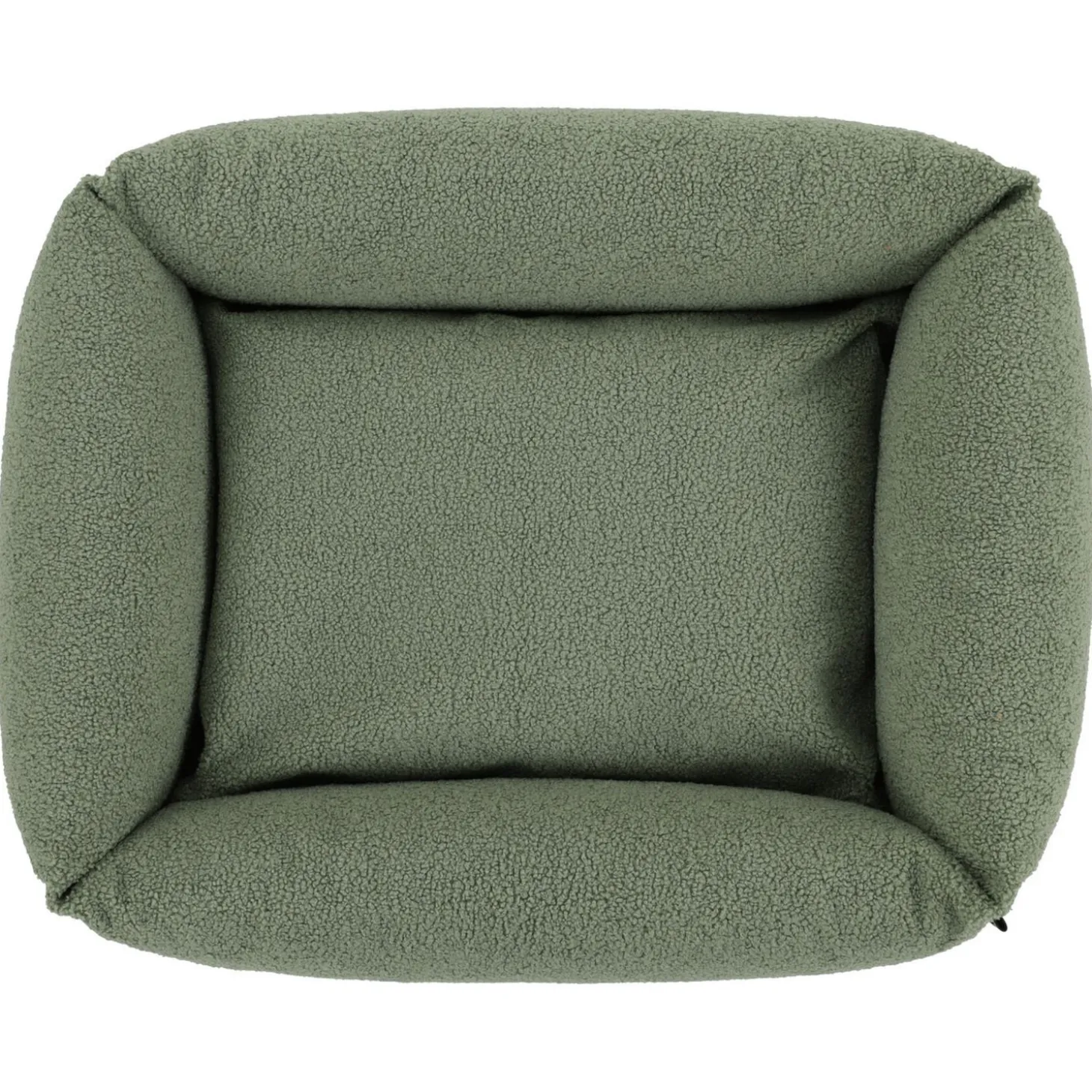 Wooff Cocoon Teddy Olijfgroen - Hondenmand