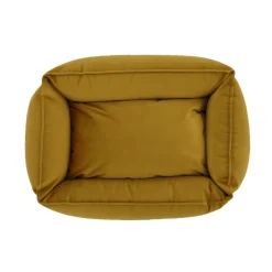 Wooff Mand Cocoon Velours - Hondenmand - 60x40x18 cm Oker Small