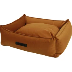 Wooff Mand Cocoon Velours Koper - Hondenmand