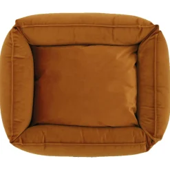 Wooff Mand Cocoon Velours Koper - Hondenmand