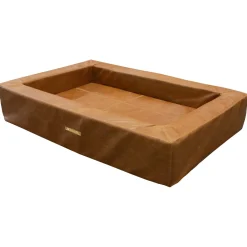 Wooff Mand Orthopedisch Pu-Leer Cognac - Hondenmand