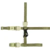 Zee.Dog Moss Harnas + Lijn - Kattenharnas - Lichtgroen 20-30x1.0 Cm