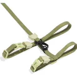 Zee.Dog Moss Harnas + Lijn - Kattenharnas - Lichtgroen 20-30x1.0 Cm